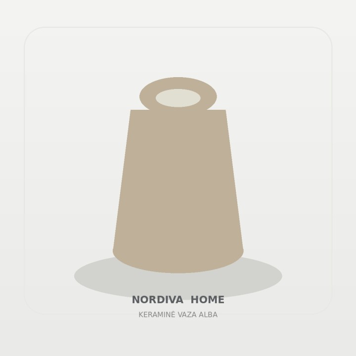 Keraminė vaza „Alba“ | NORDIVA HOME