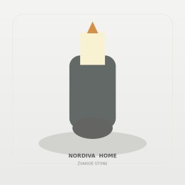 Dekoratyvinė žvakidė „Stone“ | NORDIVA HOME