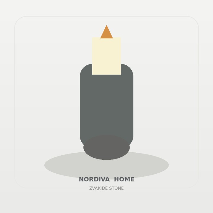 Dekoratyvinė žvakidė „Stone“ | NORDIVA HOME